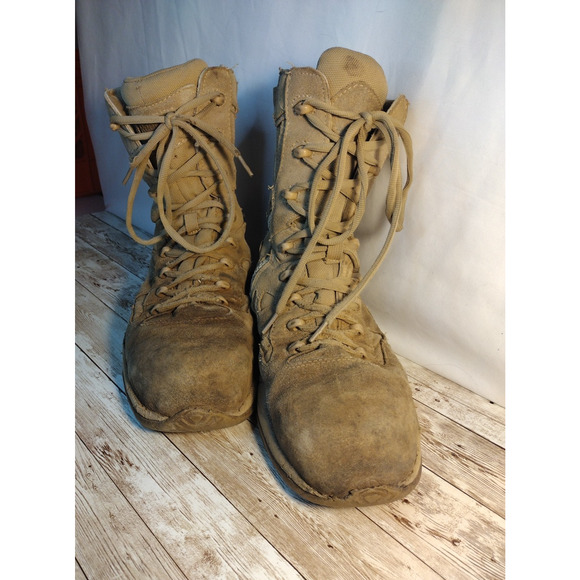 Reebok 8" Rapid Response Desert Tan Boots Zip-Side Composite Toe RB8894 10M - Picture 3 of 16